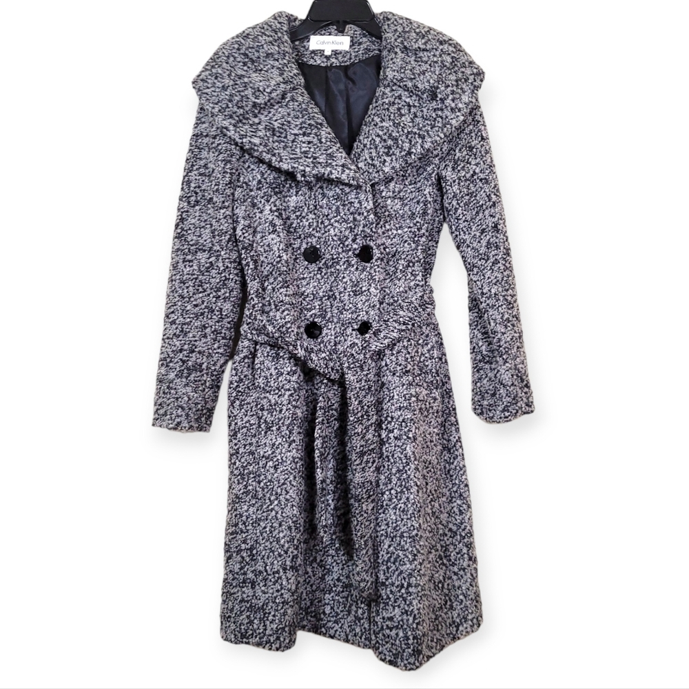 Calvin Klein Outerwear Wool Trench Coat